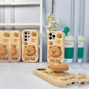 خرس قهوه ایی استند شو سیلیکونی Brown Bear Standi 1