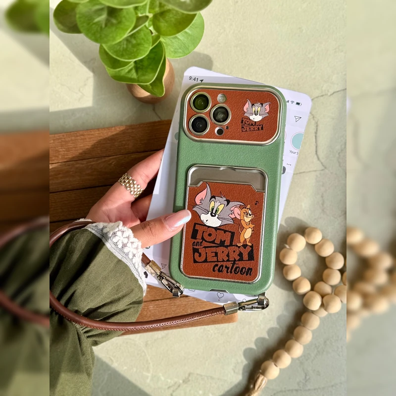 تام و جری جا کارتی همراه با بند Tom and Jerry With 1