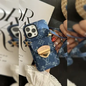 جاکارتی کراس بادی جین لویی ویتون LV Denim Crossbody Cardholder 1