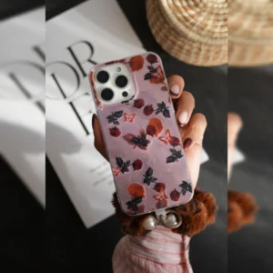پروانه گل سرخی بند پشمی Rose Butterfly Wool Strap 1