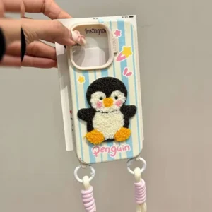 پنگوئن پشمالو به همراه بند Fluffy Penguin with Strap 1