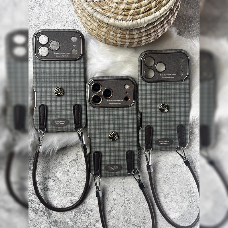 چهارخونه آرام همراه با بند ست Calm Plaid with Strap Set 2