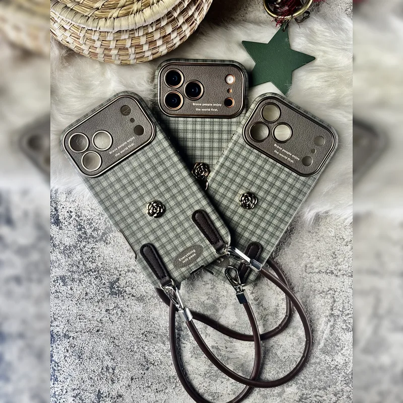 چهارخونه آرام همراه با بند ست Calm Plaid with Strap Set 3