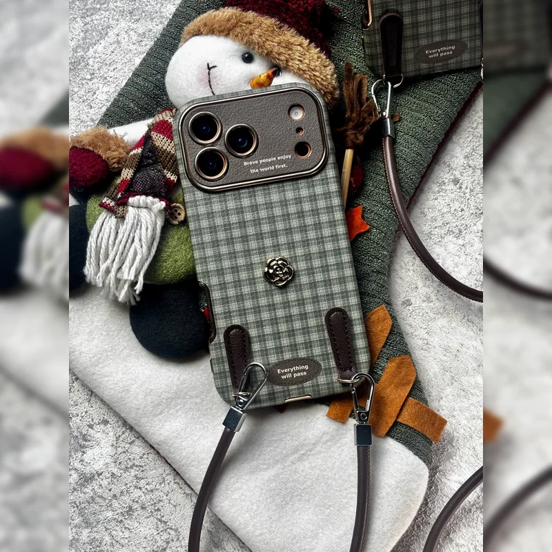 چهارخونه آرام همراه با بند ست Calm Plaid with Strap Set 7