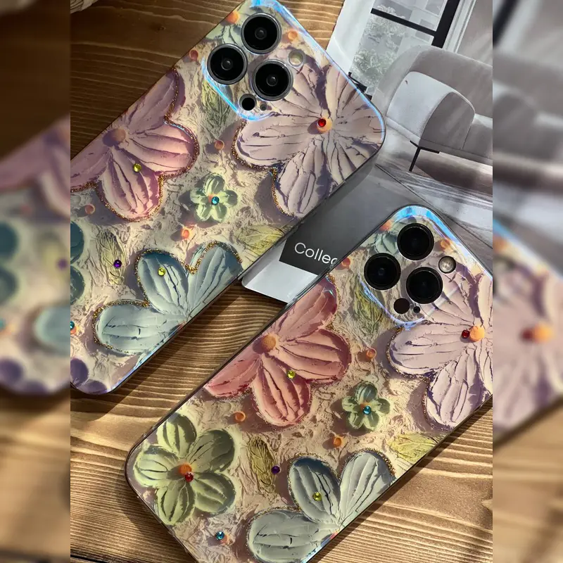باران شکوفه های پاستلی محافظ لنز Pastel Blossom Rain Lens Guard 3