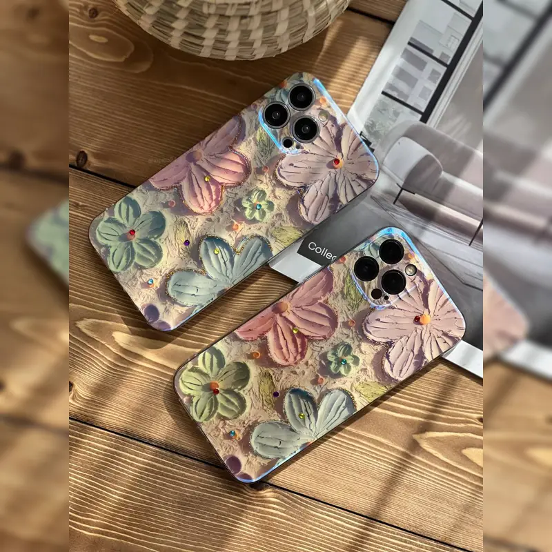باران شکوفه های پاستلی محافظ لنز Pastel Blossom Rain Lens Guard 4