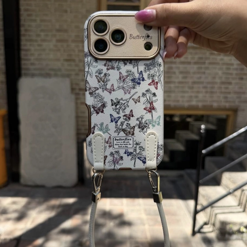 باغ پروانه رنگی همراه بند Colorful Butterfly Garden Strap 3