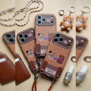 حیوانات کوچولو قهوه ای همراه بند Brown Little Animals Strap 1