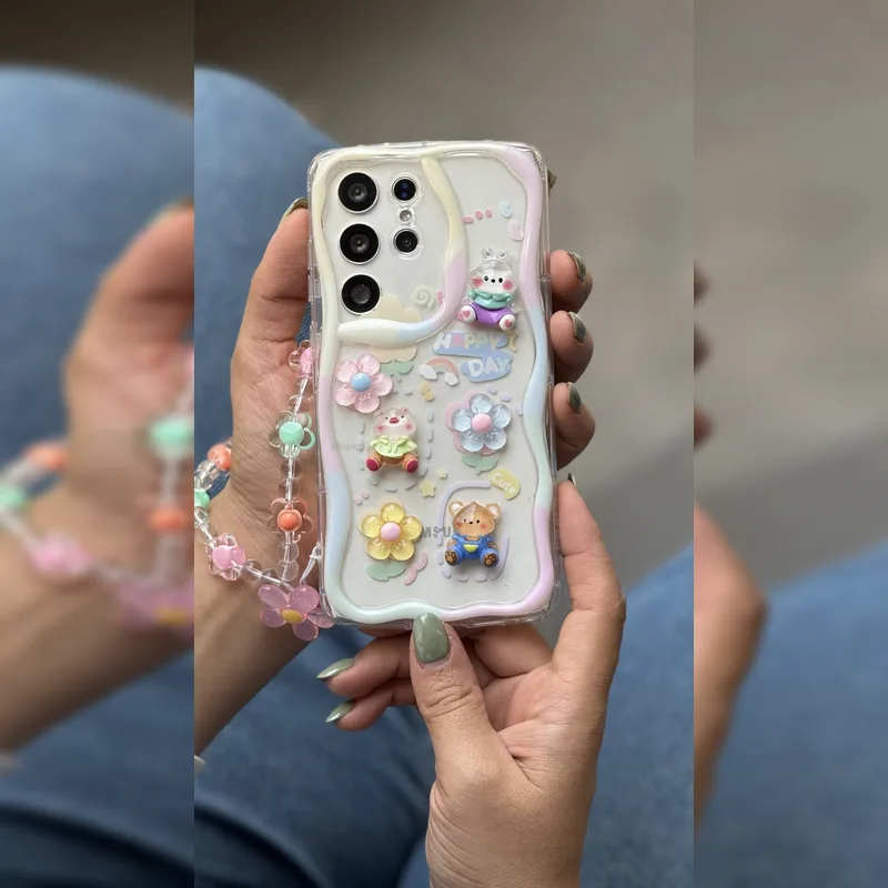 خرگوش و خرس پاستلی همراه بند Pastel Bunny Bear Strap 5