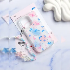 دلفین و ستاره های پاستلی همراه آویز Pastel Dolphin Star Charm 1