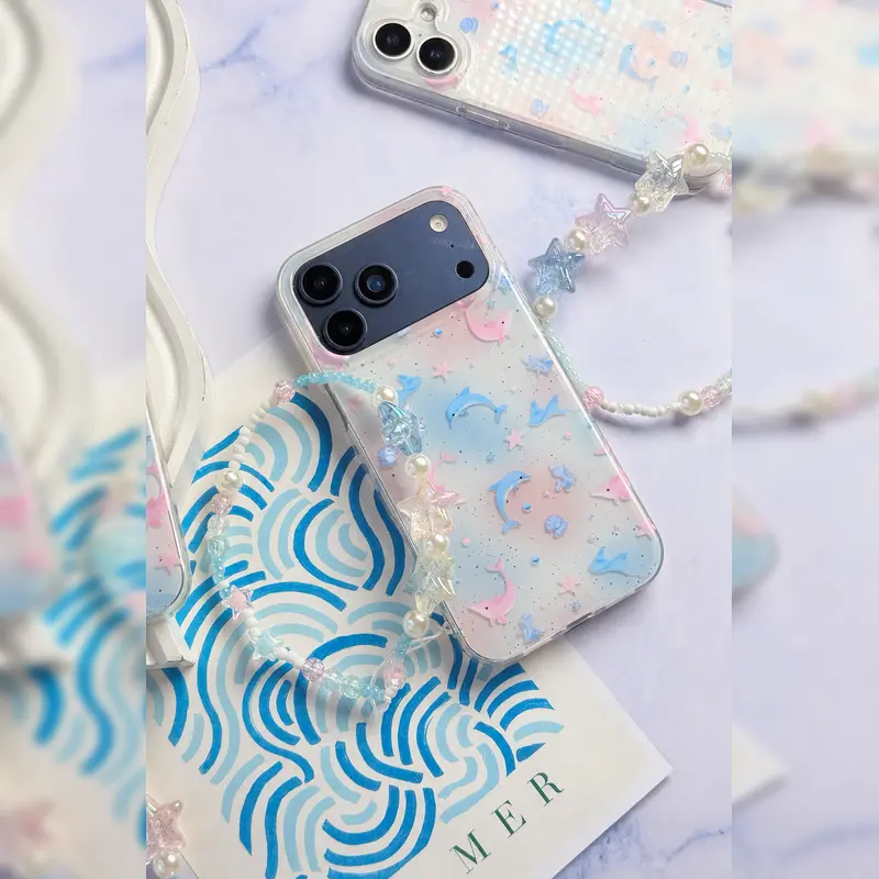 دلفین و ستاره های پاستلی همراه آویز Pastel Dolphin Star Charm 3