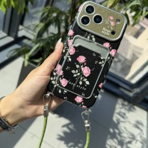 رز صورتی شب همراه بند Midnight Pink Rose Strap 1