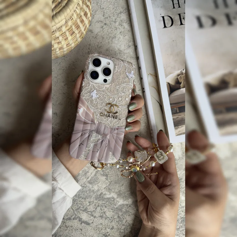 شنل گلیتر پاپیون همراه بند Chanel Glitter Bow Strap 1