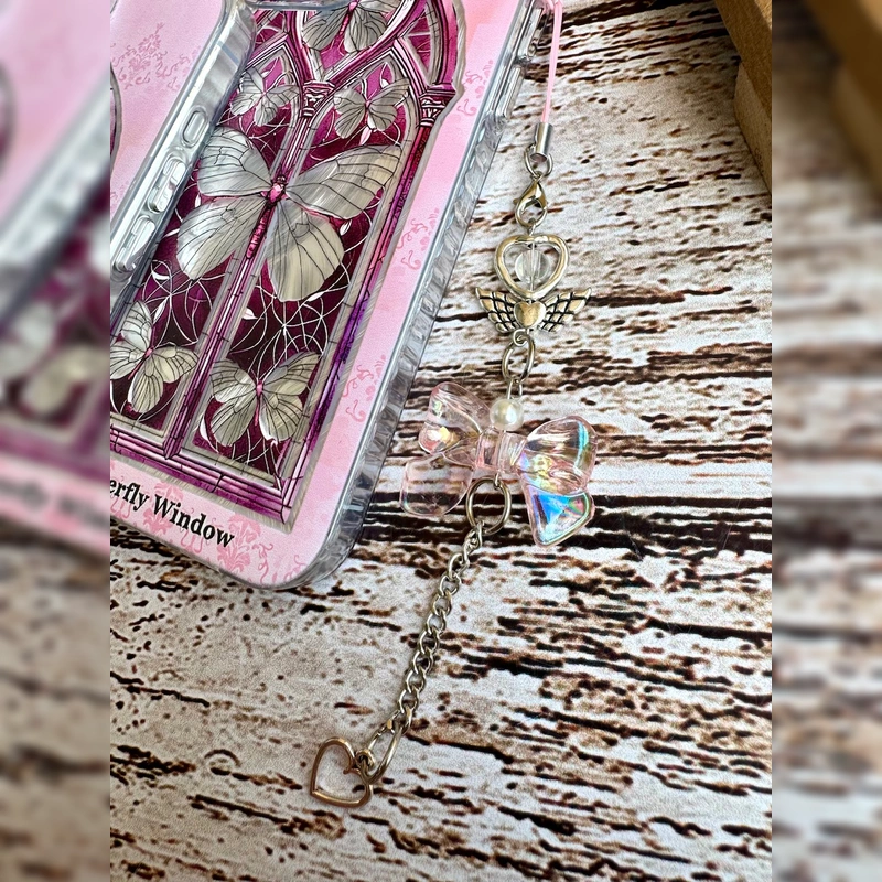 پروانه شیشه رنگی با آویز Stained Glass Butterfly Strap 3