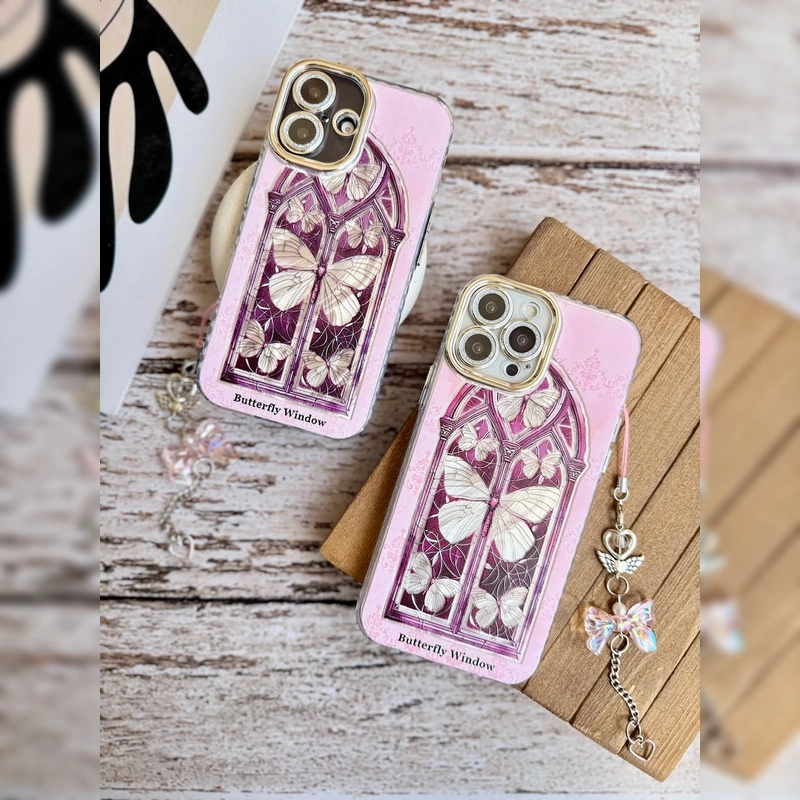 پروانه شیشه رنگی با آویز Stained Glass Butterfly Strap 6