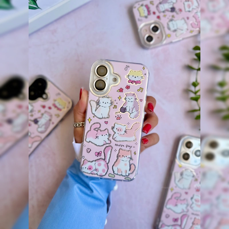 گربه های صورتی بازیگوش Playful Pink Cats 3