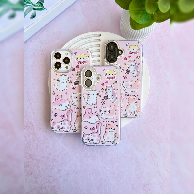 گربه های صورتی بازیگوش Playful Pink Cats 7