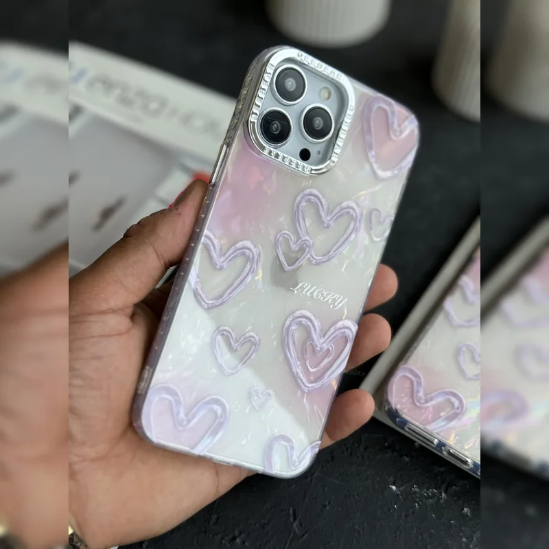 قلب های صدفی درخشان Iridescent Shell Hearts 2