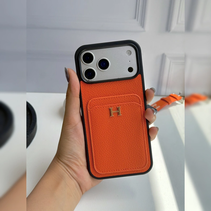 هرمس جاکارتی چرمی Hermes Leather Card Slot 1