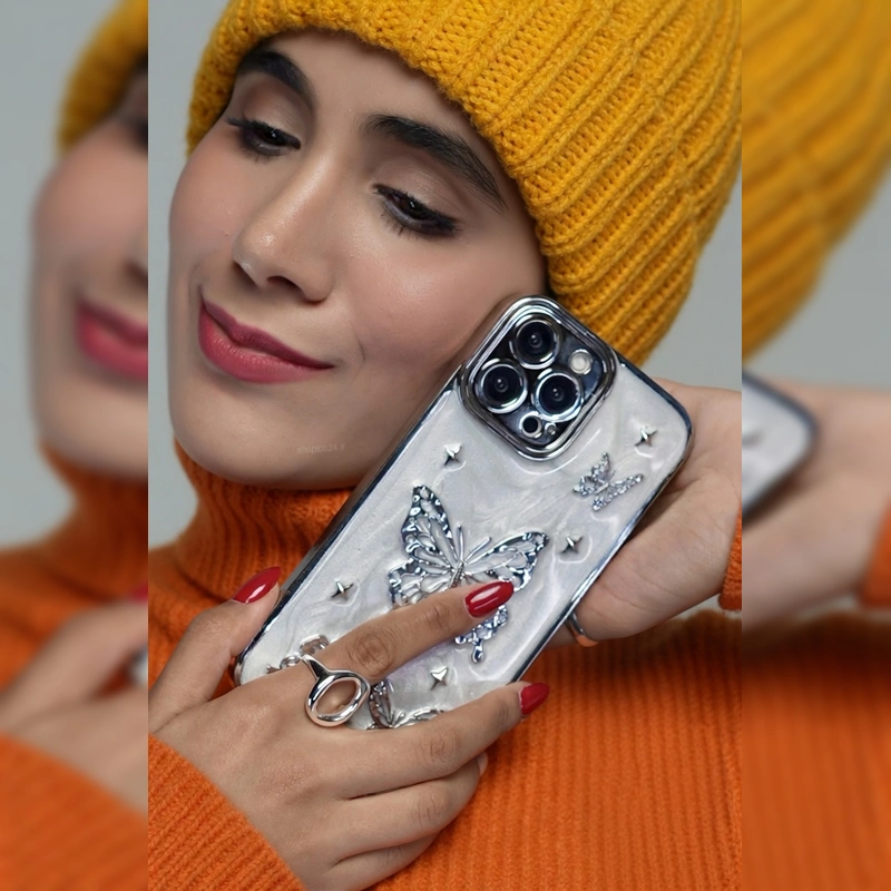 پروانه های نقره ای برجسته Silver Butterfly 3D 6