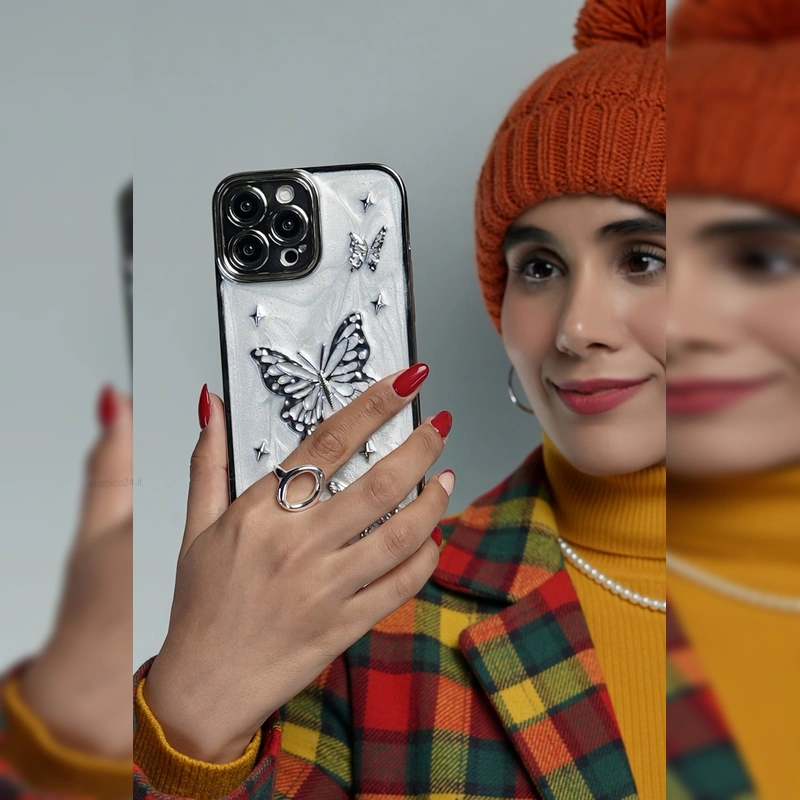 پروانه های نقره ای برجسته Silver Butterfly 3D 7