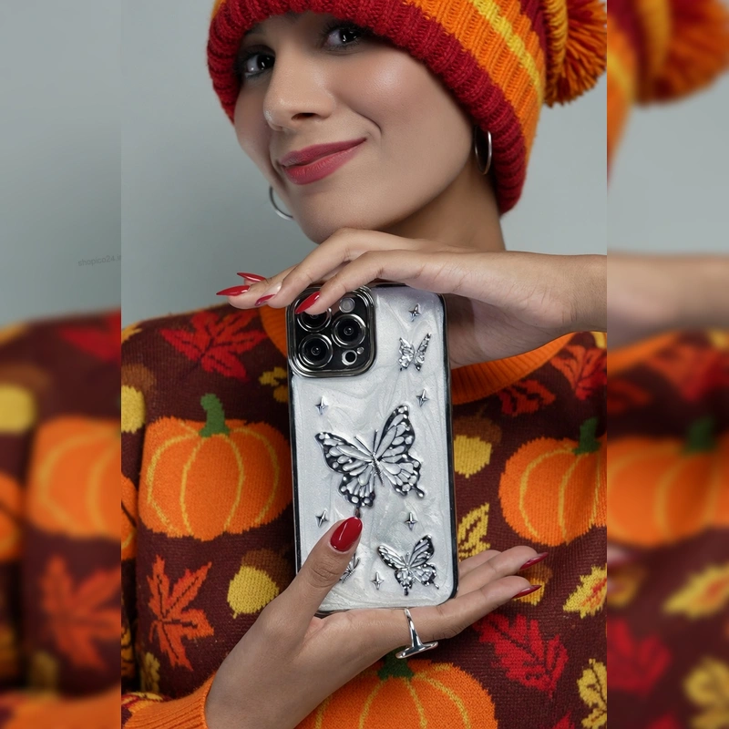 پروانه های نقره ای برجسته Silver Butterfly 3D 9