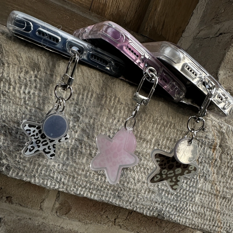 پلنگی شفاف همراه آویز Leopard Clear Charm 11