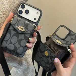 کوچ جاکارتی همراه بند COACH Card Holder Strap 1