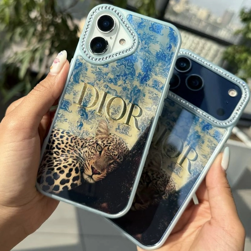 دیور پلنگ و پروانه نگین دار Dior Leopard And Butterfly Rhinestone 2