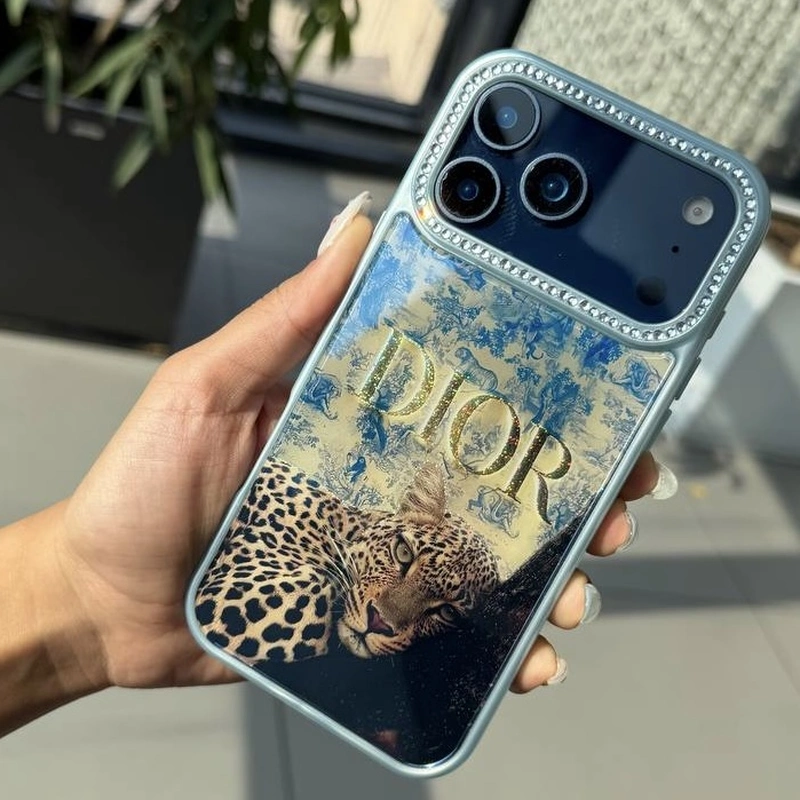 دیور پلنگ و پروانه نگین دار Dior Leopard And Butterfly Rhinestone 3