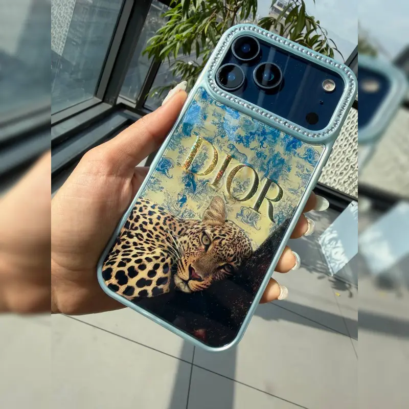 دیور پلنگ و پروانه نگین دار Dior Leopard And Butterfly Rhinestone 4