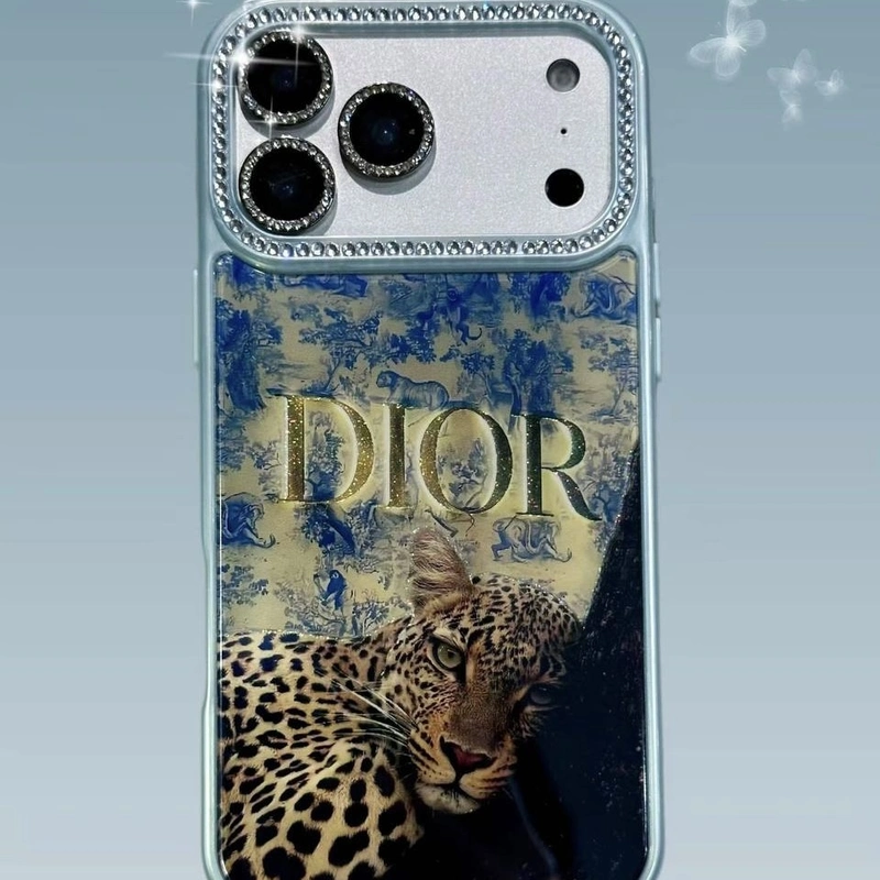 دیور پلنگ و پروانه نگین دار Dior Leopard And Butterfly Rhinestone 6