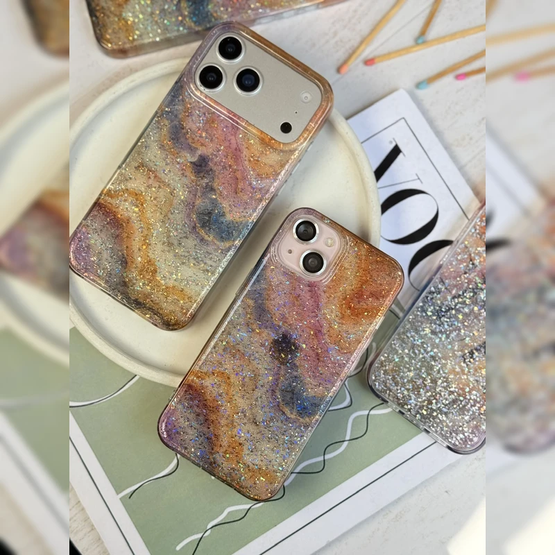 سنگ مرمر اکلیلی کهکشانی Galaxy Glitter Marble 1