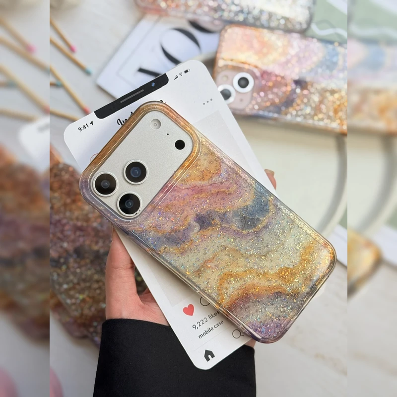 سنگ مرمر اکلیلی کهکشانی Galaxy Glitter Marble 3