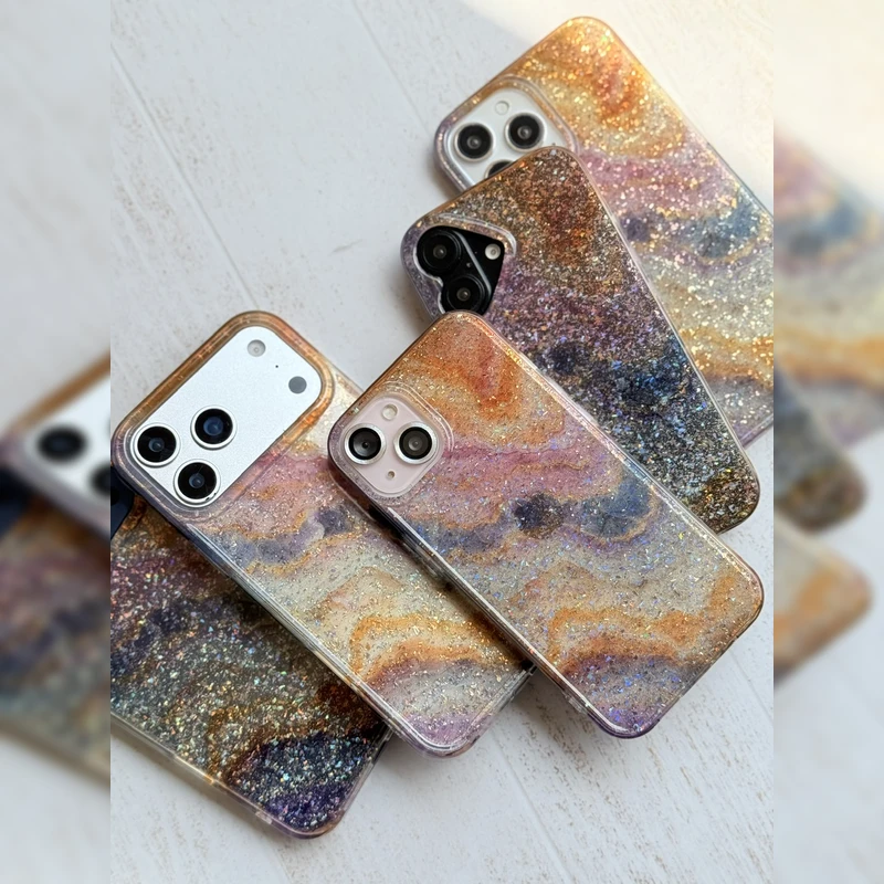 سنگ مرمر اکلیلی کهکشانی Galaxy Glitter Marble 6