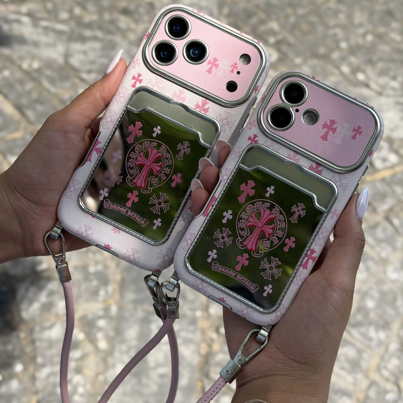 شاهزاده قلب کرومی آینه ای همراه بند Princess Chrome Heart Mirror With Strap 1