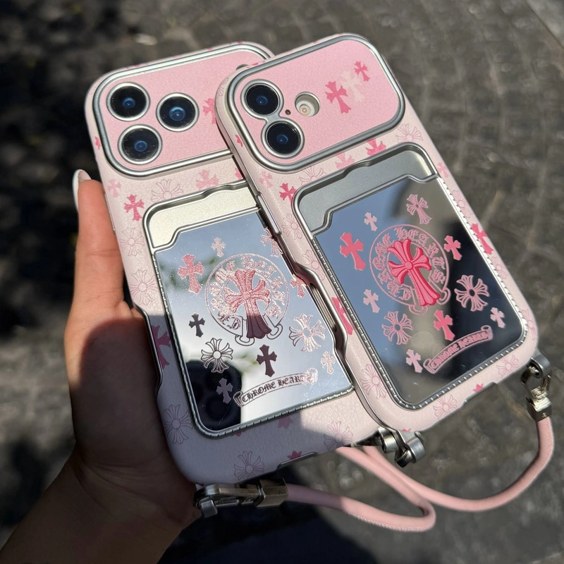 شاهزاده قلب کرومی آینه ای همراه بند Princess Chrome Heart Mirror With Strap 3