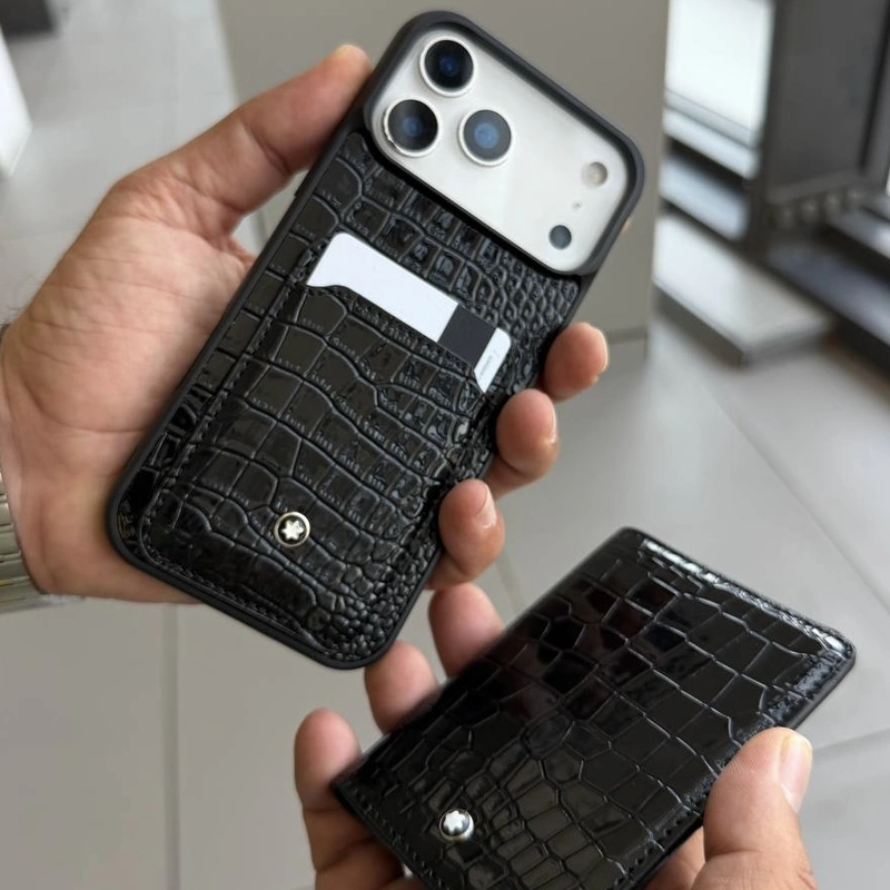 مون بلان جاکارتی چرمی Montblanc Leather Card Slot 2