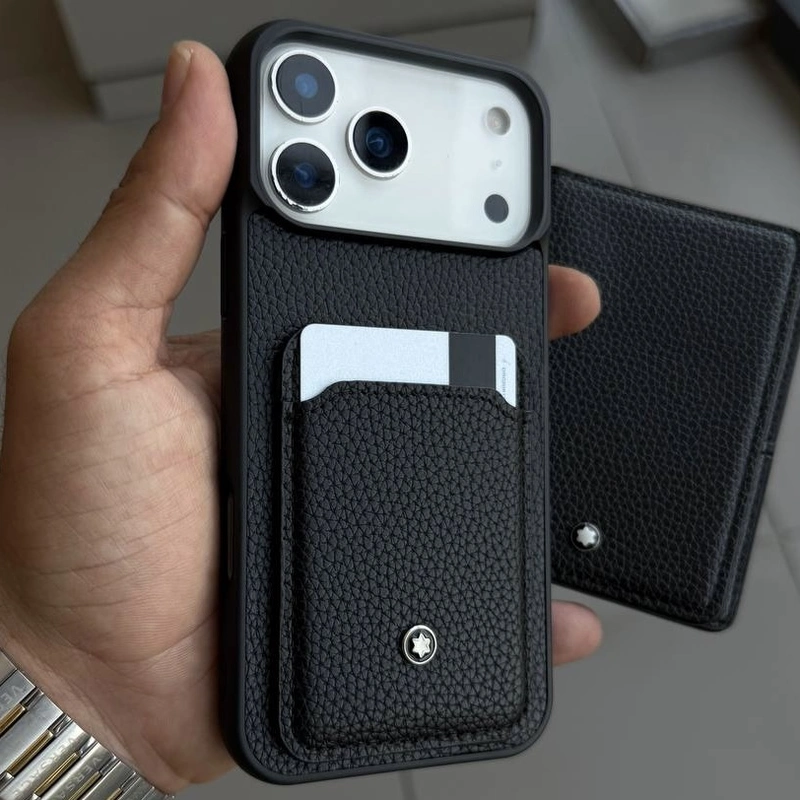مون بلان جاکارتی چرمی Montblanc Leather Card Slot 3