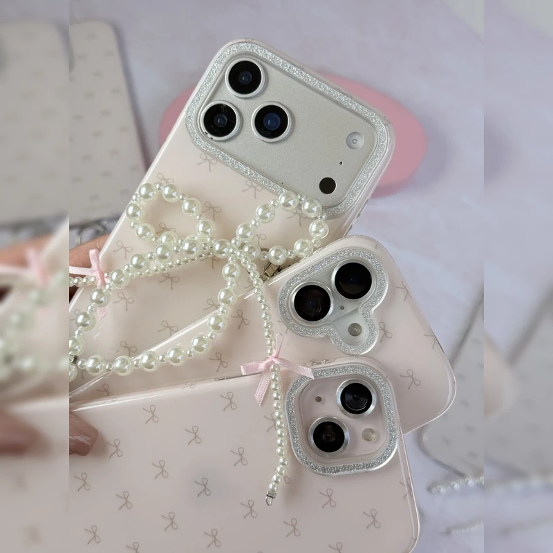 پاپیون مرواریدی همراه آویز Pearl Bow Charm 4
