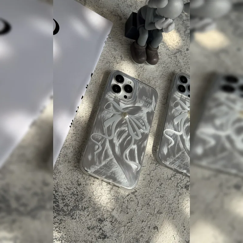 پاپیون نقره ای مرواریدی Pearl Silver Bow 10