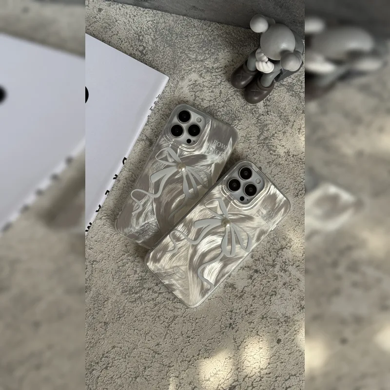 پاپیون نقره ای مرواریدی Pearl Silver Bow 8