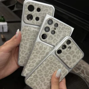 پلنگی طوسی ساتن Gray Leopard Satin 1