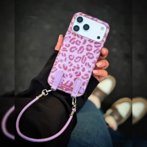 پلنگی فانتزی همراه بند مچی Fancy Leopard Wrist Strap 1