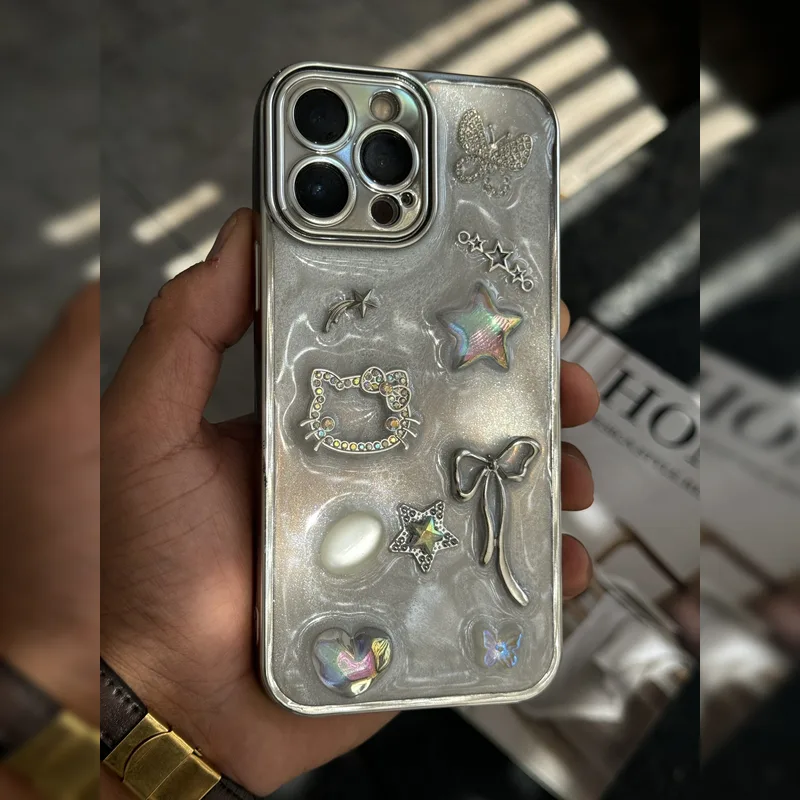 کیوت نگین دار ستاره و روبان Rhinestone Star And Bow Cute 3