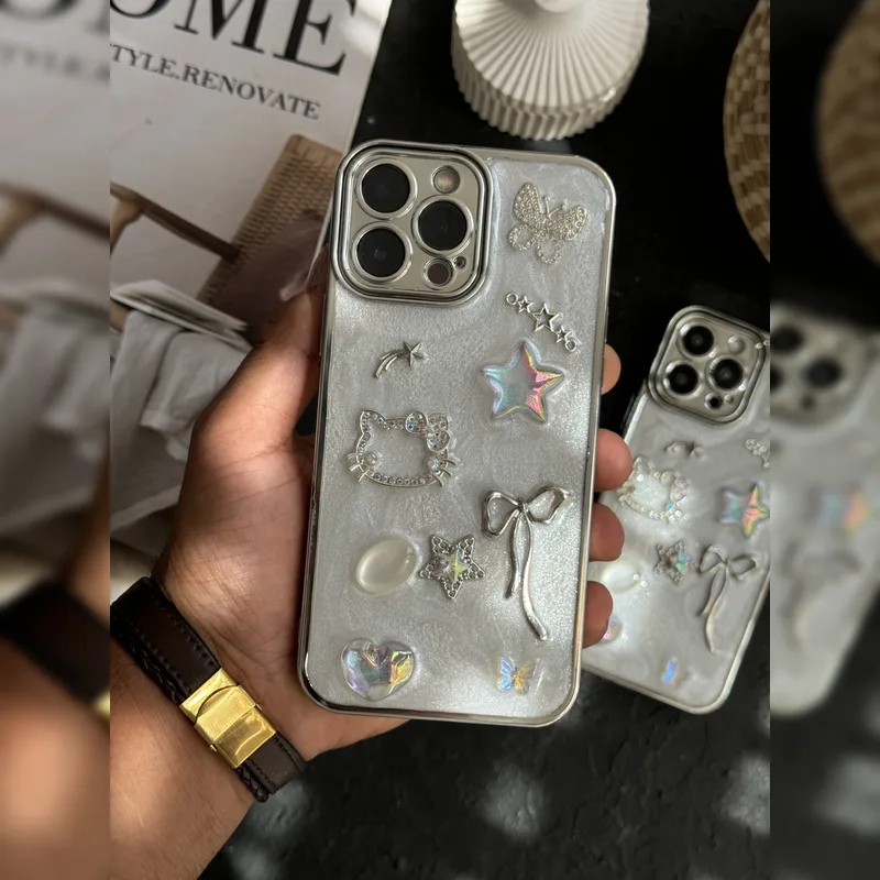 کیوت نگین دار ستاره و روبان Rhinestone Star And Bow Cute 4