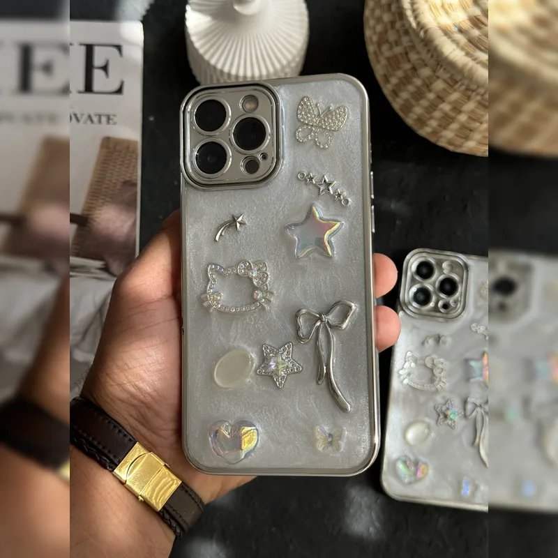 کیوت نگین دار ستاره و روبان Rhinestone Star And Bow Cute 5