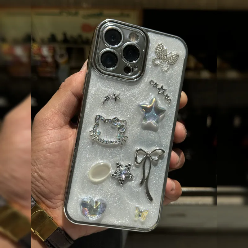 کیوت نگین دار ستاره و روبان Rhinestone Star And Bow Cute 8