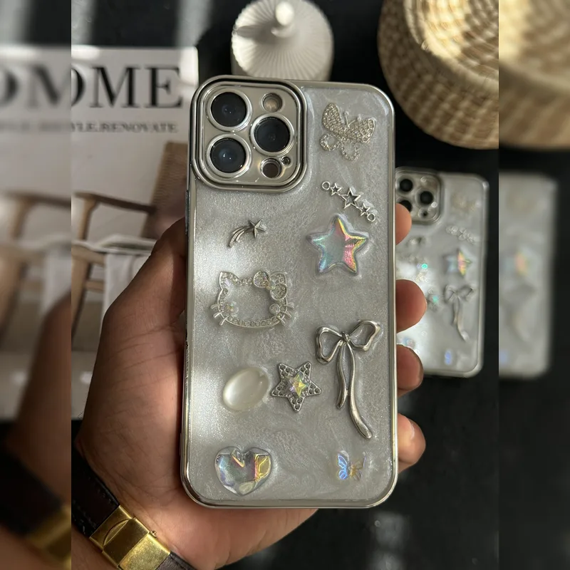 کیوت نگین دار ستاره و روبان Rhinestone Star And Bow Cute 9