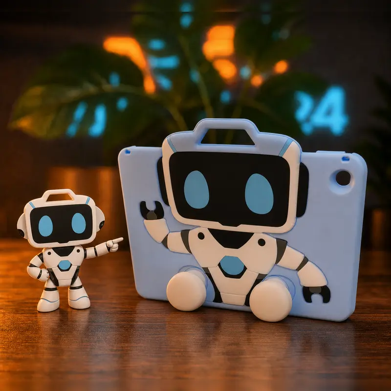 ربات هوشمند استندشود به همراه بند Smart Robot Tablet Case 4